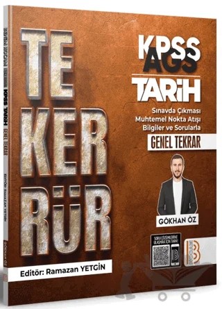 KPSS AGS Tekerrür Tarih Genel Tekrar – Gökhan Öz – Benim Hocam Yayınları kitap kapağı
