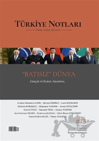 Türkiye Notları Dergisi Sayı 13 – Türkiye Notları Dergisi Yayınları kitap kapağı