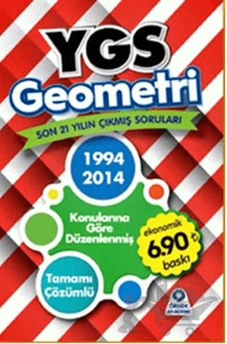 YGS Geometri Son 21 Yılın Çıkmış Soruları 1994 - 2014 – Kolektif – Örnek Akademi kitap kapağı