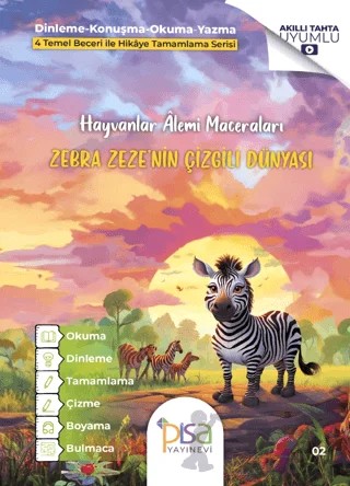 Zebra Zeze’nin Çizgili Dünyası – Kolektif – Pisa Yayınevi kitap kapağı