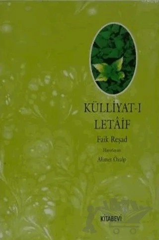 Külliyat-ı Letaif – Faik Reşad – Kitabevi Yayınları kitap kapağı