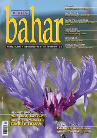 Berfin Bahar Aylık Kültür Sanat ve Edebiyat Dergisi Sayı: 236 Ekim 2017 – Berfin Bahar Dergisi kitap kapağı