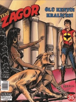 Zagor Sayı 35 - Ölü Kentin Kraliçesi – Lal Kitap kitap kapağı