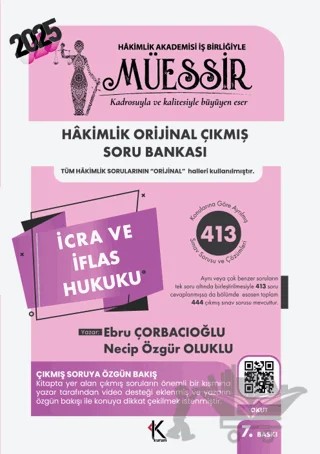 Müessir İcra ve İflas Hukuku Soru Bankası – Ebru Çorbacıoğlu, Necip Özgür Oluklu – Kuram Kitap kitap kapağı