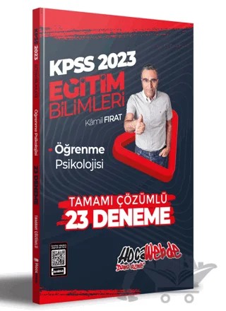 Hocawebde 2023 KPSS Eğitim Bilimleri Öğrenme Psikolojisi Tamamı Çözümlü 23 Deneme Sınavı – Kamil Fırat – HocaWebde Yayınları kitap kapağı