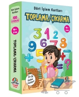 Toplama Çıkarma - Dört İşlem Kartları 6+ Yaş – Kolektif – Yağmur Çocuk kitap kapağı