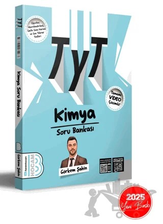 2025 TYT Kimya Tamamı Video Çözümlü Soru Bankası – Görkem Şahin – Benim Hocam Yayınları kitap kapağı