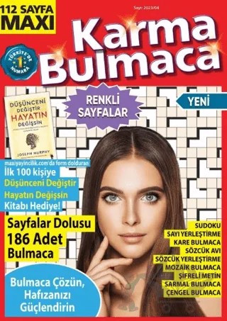Maxi Karma Bulmaca 16 – Bertan Kodamanoğlu – Maxi Yayıncılık kitap kapağı