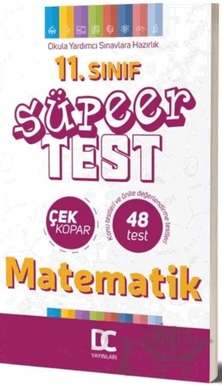 11. Sınıf Matematik Süper Test Çek Kopar – Kolektif – ​Doğru Cevap Yayınları kitap kapağı