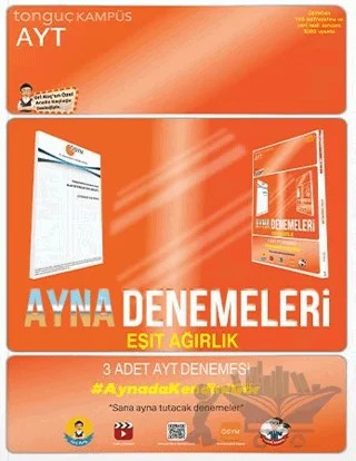AYT Ayna Denemeleri - Eşit Ağırlık – Kolektif – Tonguç Akademi kitap kapağı