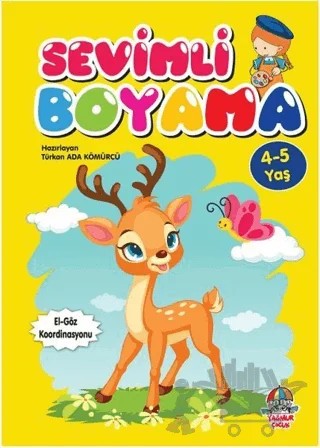 Sevimli Boyama (4-5 yaş) – Türkan Ada Kömürcü – Yağmur Çocuk kitap kapağı