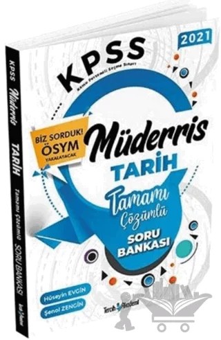 KPSS Tamamı Çözümlü Müderris Tarih Soru Bankası – Kolektif – Tercih Akademi Yayınları kitap kapağı