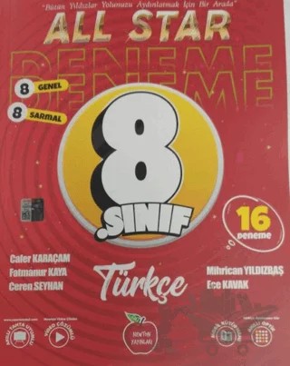 8. Sınıf All Star Türkçe 16 Deneme – Kolektif – Newton Yayınları kitap kapağı