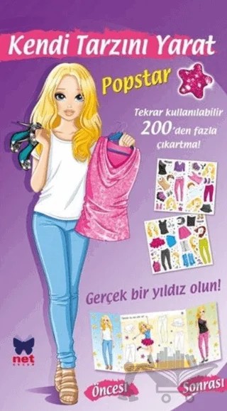 Kendi Tarzını Yarat Popstar – Kolektif – Net Çocuk Yayınları kitap kapağı
