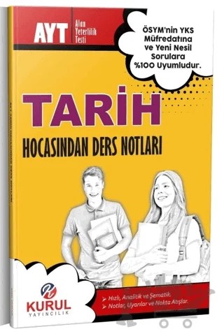YKS AYT Tarih Hocasından Ders Notları – Kolektif – Kurul Yayıncılık kitap kapağı