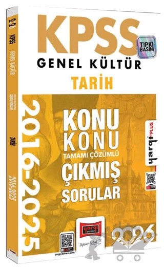 2026 KPSS Genel Kültür Tarih 2016 - 2026 Konu Konu Tamamı Çözümlü Çıkmış Sorular – Kolektif – Yargı Yayınevi kitap kapağı