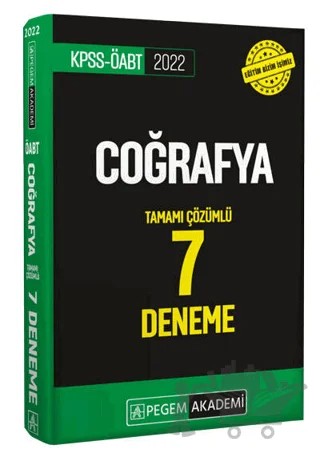 2022 KPSS ÖABT Coğrafya 7 Deneme – Kolektif – Pegem Akademi Yayıncılık kitap kapağı