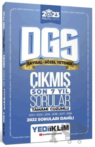2023 DGS Tamamı Çözümü Son 7 Yıl Çıkmış Sorular – Kolektif – Yediiklim Yayınları kitap kapağı