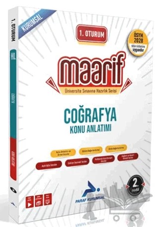 1. Oturum Maarif Coğrafya Konu Anlatımı 2. Kitap – Kolektif – Paraf Yayınları kitap kapağı
