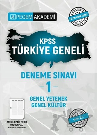 2021 KPSS Genel Yetenek Genel Kültür Türkiye Geneli Deneme - 1 – Kolektif – Pegem Akademi Yayıncılık kitap kapağı