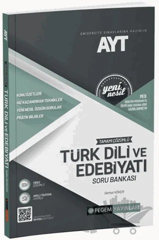 2022 AYT Tamamı Çözümlü Edebiyat Soru Bankası – Kolektif – Pegem Akademi Yayıncılık kitap kapağı