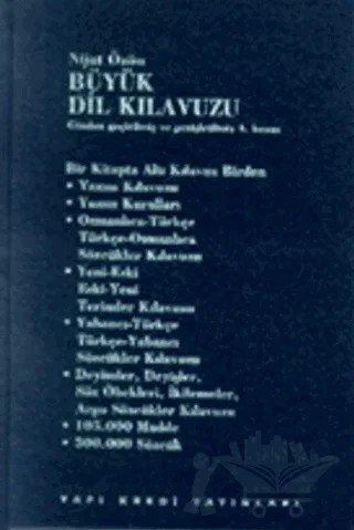 Büyük Dil Kılavuzu – Nijat Özön – Yapı Kredi Yayınları kitap kapağı