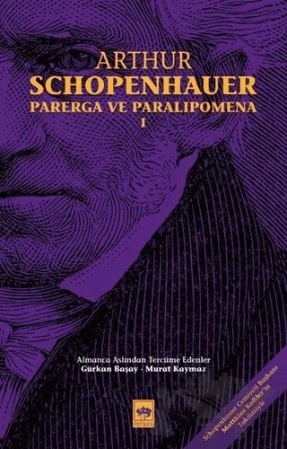Parerga ve Paralipomena Cilt 1 – Arthur Schopenhauer – Ötüken Neşriyat kitap kapağı
