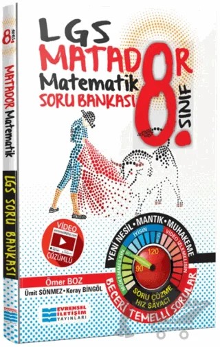 8. Sınıf LGS Matador Matematik Soru Bankası – Ömer Boz, Ümit Sönmez, Koray Bingöl – Evrensel İletişim Yayınları kitap kapağı