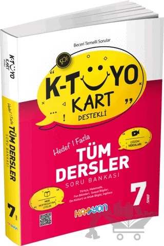 7. Sınıf K-Tüyo Kart Destekli Hedef Bir Fazla Tüm Dersler Soru Bankası – Kolektif – Katyon Yayınları kitap kapağı