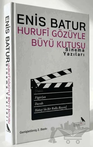 Hurufi Gözüyle Büyü Kutusu - Sinema Yazıları – Enis Batur – ravenART kitap kapağı