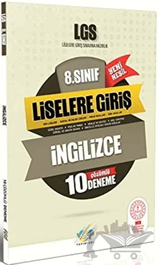 8. Sınıf LGS İngilizce Çözümlü 10 Deneme – Kolektif – Fdd Yayınları kitap kapağı