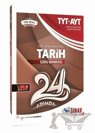 TYT AYT Tarih 24 Adımda Özel Konu Anlatımlı Soru Bankası – Kolektif – Sınav Yayınları kitap kapağı