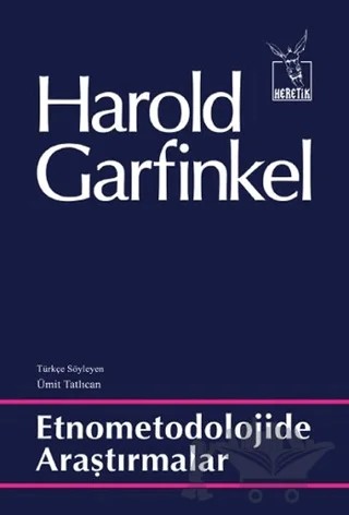 Etnometodolojide Araştırmalar – Harold Garfinkel – Heretik Yayıncılık kitap kapağı