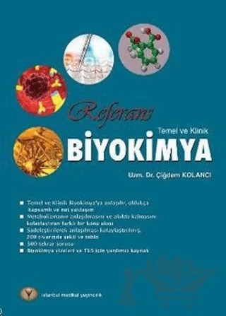 Temel ve Klinik Biyokimya – Çiğdem Kolancı – İstanbul Tıp Kitabevi kitap kapağı