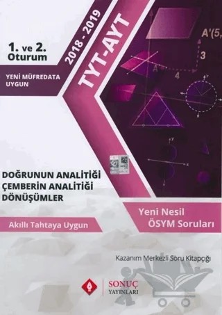 TYT AYT Doğrunun Analitiği Çemberin Analitiği Dönüşümler – Kolektif – Sonuç Yayınları kitap kapağı