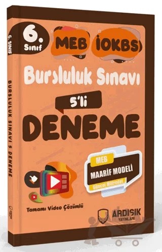 6. Sınıf Bursluluk Deneme Sınavı – Kolektif – Ardışık Yayınları kitap kapağı