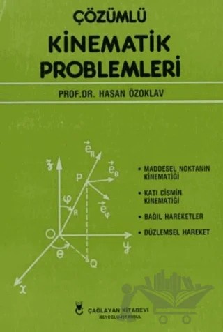 Çözümlü Kinematik Problemleri – Hasan Özoklav – Çağlayan Kitabevi kitap kapağı