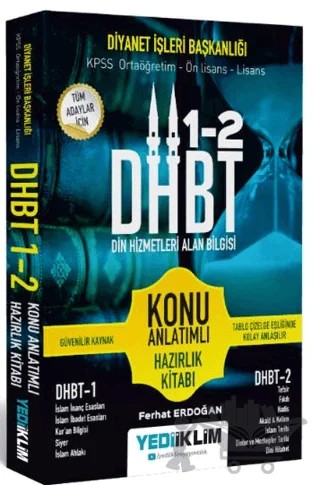 DHBT Tüm Adaylar İçin Din Hizmetleri Alan Bilgisi Konu Anlatımlı Hazırlık Kitabı – Ferhat Erdoğan – Yediiklim Yayınları kitap kapağı