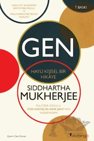 Gen – Siddhartha Mukherjee – Domingo Yayınevi kitap kapağı