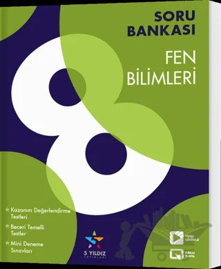 8. Sınıf Fen Bilimleri Soru Bankası – Kolektif – 5 Yıldız Yayınları kitap kapağı