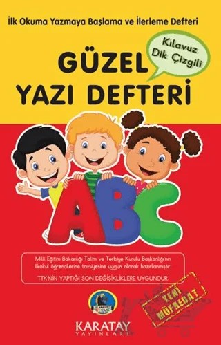Güzel Yazı Defteri - Kılavuz Dik Çizgili - Orta Boy – Kolektif – Karatay Yayınları kitap kapağı