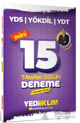 2026 YDS YÖKDİL YDT Tüm Soru Tipleri Tamamı Özgün Mini 15 Deneme – Fatih Çömez – Yediiklim Yayınları kitap kapağı