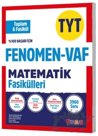 TYT VAF Matematik Fasikülleri Seti – Kolektif – Fenomen Yayınları kitap kapağı