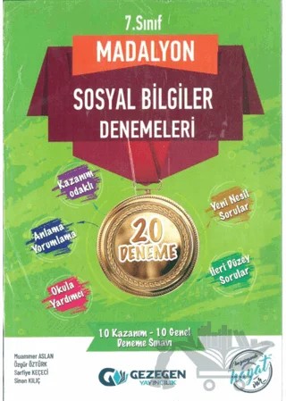 Gezegen Yayınları 7. Sınıf Madalyon Sosyal Bilgiler Denemeleri 20 Deneme – Kolektif – Gezegen Yayıncılık kitap kapağı