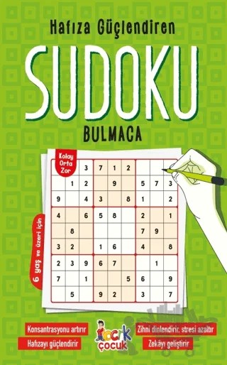 Hafıza Güçlendiren Sudoku Bulmaca – Kolektif – Bıcırık Yayınları kitap kapağı