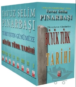 Büyük Türk Tarihi Seti - 8 Kitap Takım – Yavuz Selim Pınarbaşı – Kityay kitap kapağı