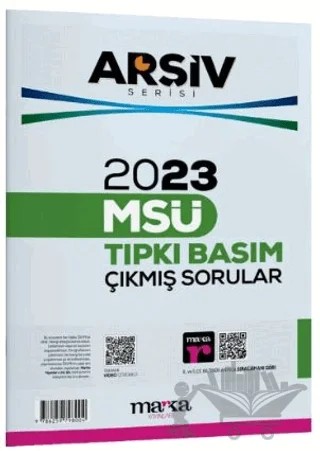 2023 MSÜ Çıkmış Sorular Tamamı Video Çözümlü – Kollektif – Marka Yayınları kitap kapağı
