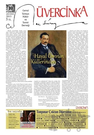Üvercinka Dergisi Sayı: 10 - Ağustos 2015 – Üvercinka Dergisi kitap kapağı