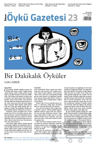 Edisyon Öykü Gazetesi Sayı: 23 Mart 2022 – Edisyon Öykü Gazetesi kitap kapağı