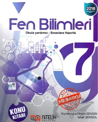 7. Sınıf Fen Bilimleri Konu Kitabı – Kıymet Ulutekin Zengin, İshak Şengül – Nitelik Yayınları - Bayilik kitap kapağı